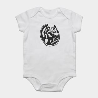 Cat Skeleton Halloween Illustration Baby Bodysuit